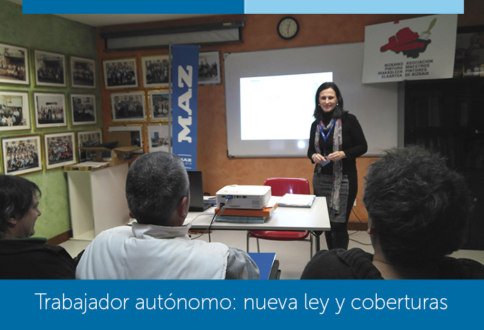 MAZ imparte una jornada sobre autónomos en la Asociación de Maestros Pintores de Vizcaya