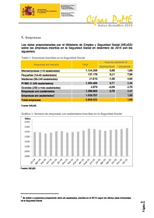 Cifras PYME de diciembre