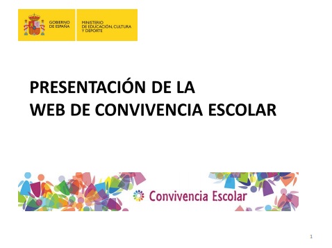 PRESENTACION DE LA WEB DE CONVIVENCIA ESCOLAR